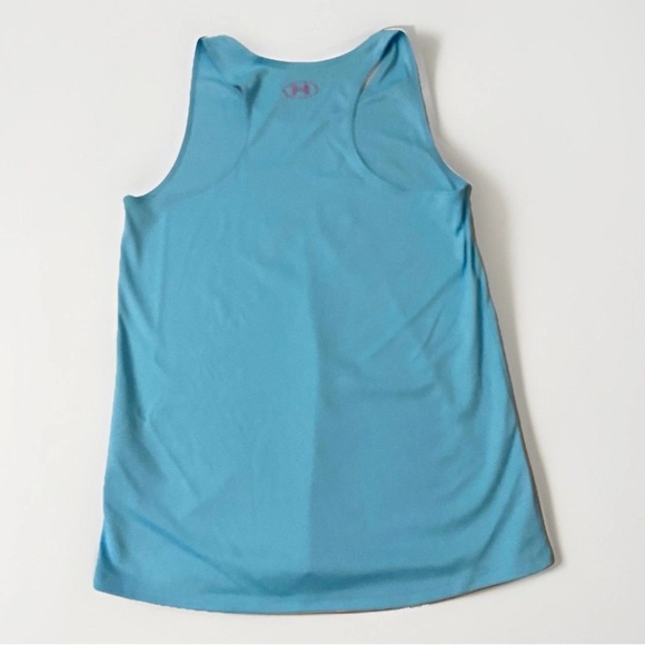 Under Armour Big LogoBlue Sleeveless Activewear Tank Top Teen L Women’s S - Picture 2 of 6